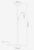 EDEN MOTHER & CHILD FLOOR LAMP SATIN CHROME